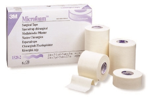 Medical Tape Microfoam Water Resistant Foam / Acrylic Adhesive White NonSterile