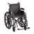 18 Inch Steel Wheelchair with Detachable Full Arms and Footrests