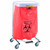 "Biohazardous Waste" Disposable Poly-Liner Bag, Red-Blk Print (250/case)