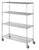 Linen Cart 24x60x72, 4 Wire Shelves