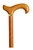 derby cane with collar natural stain