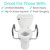 Vive Toilet Seat Riser with Arms