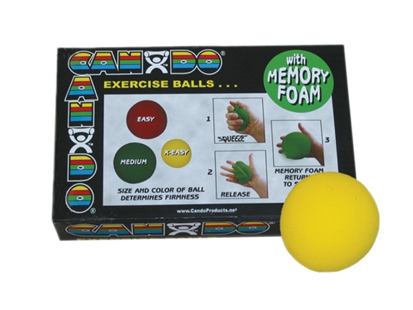 cando memory foam squeeze ball