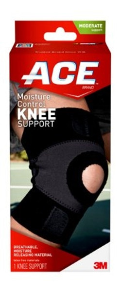 Knee Support Ace Moisture Control Hook and Loop Closure Fits right or left knee