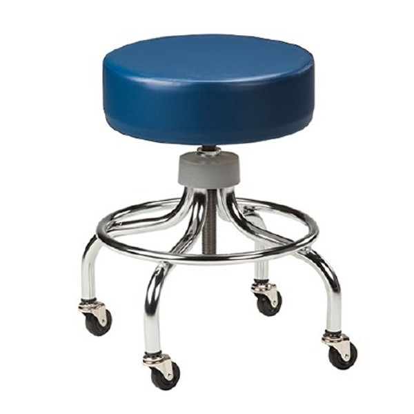 Exam Stool Value Series Backless Casters Slate Blue