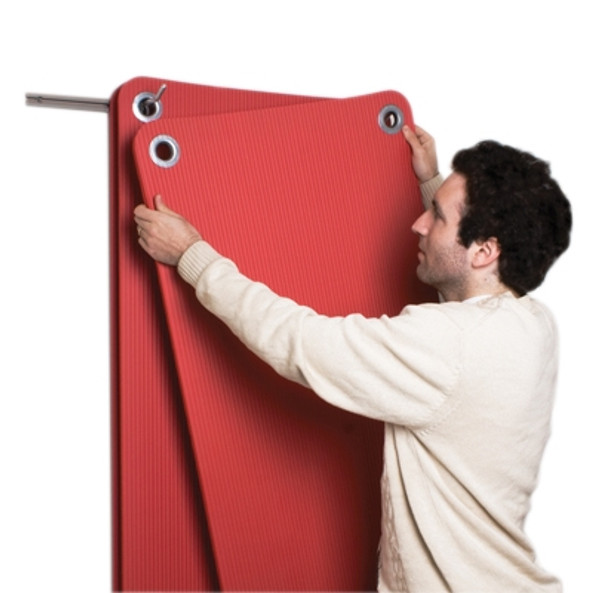 wall mat hanger 86 l x 8 h x 16 d 10 capacity