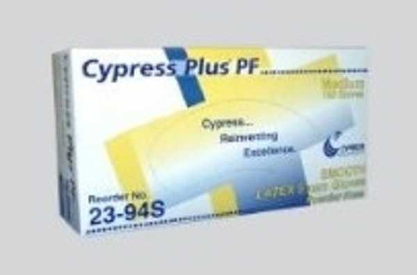 Cypress Glove Latex Exam Powder Free Small