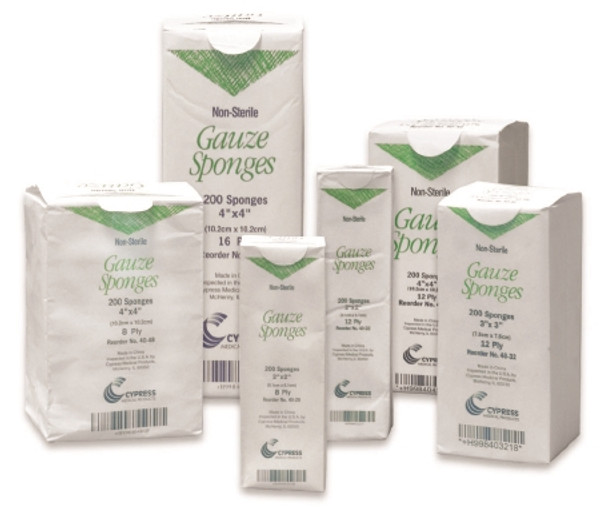 Cypress McKesson Brand Gauze Sponge