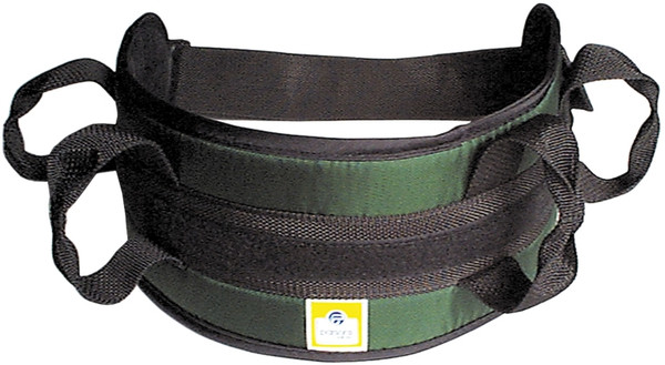 padded transfer belt side release buckle