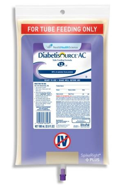 Tube Feeding Unflavored, Diabetisource AC - 1000 mL