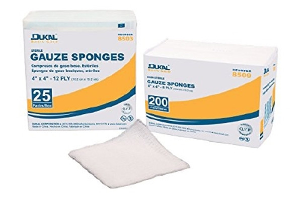 Gauze Sponge Dukal Gauze Square NonSterile