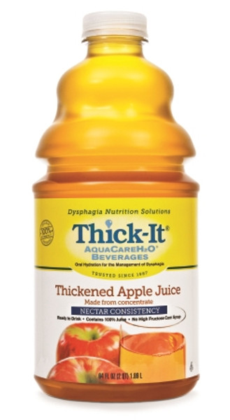 Thickened Beverage Thick-It AquaCareH2O 64 Oz. Bottle Ready to Use Nectar Consistency