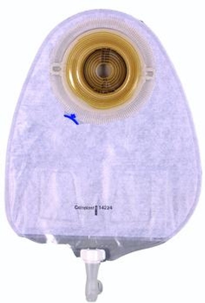 Assura One-Piece Convex Light Standard Wear Multi-Chamber Urostomy Pouch With Belt Tabs