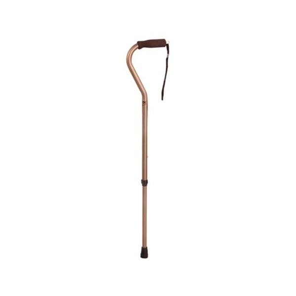 adjustable aluminum cane w/offset handle