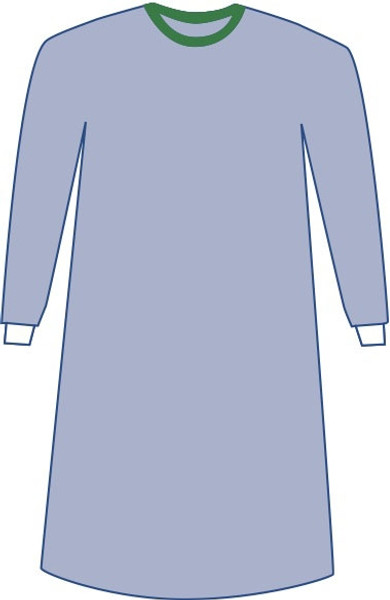 Non-Sterile Non-Reinforced Eclipse Surgical Gowns, Blue