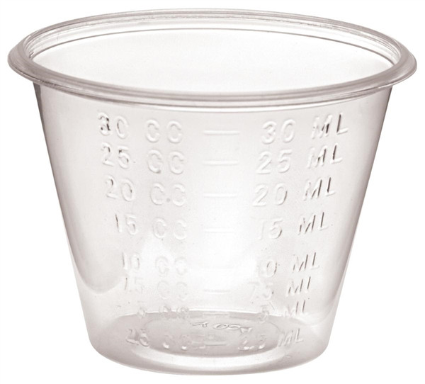 Non-Sterile Graduated Plastic Medicine Cups, 1 oz