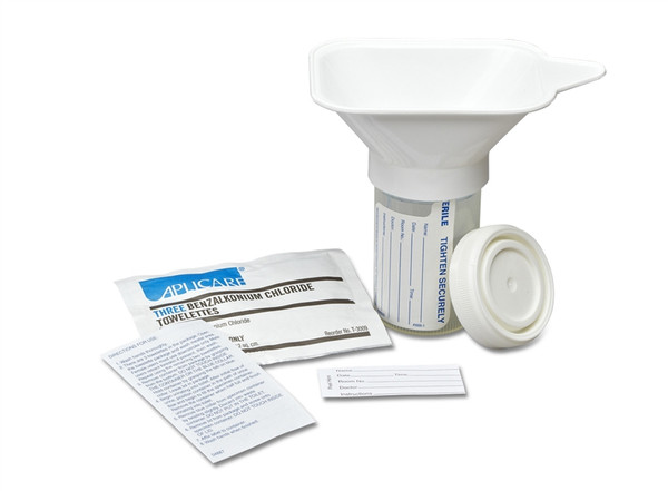 Urine Collection Kits with Benzalkonium Chloride Towelettes