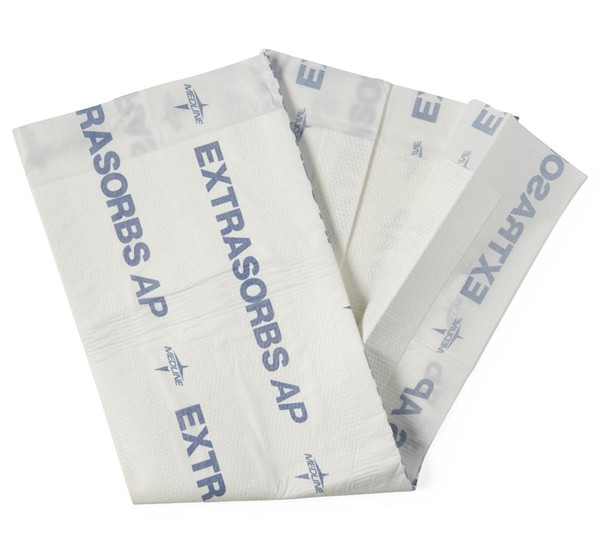 Extrasorbs Air-Permeable Disposable Drypads, White