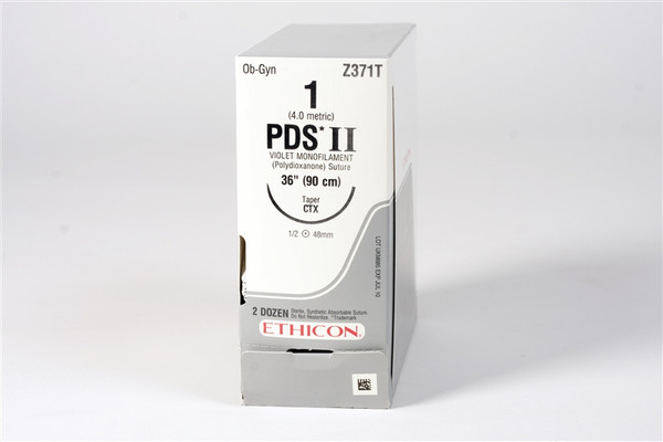 PDS II Absorbable Sutures - Size: 1, 36&quot;L