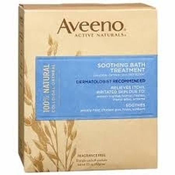 Bath Additive Aveeno Individual Packet Unscented Powder