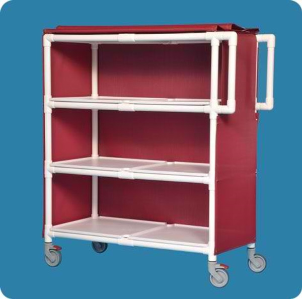 Jumbo Deluxe Linen Cart - Three Shelves