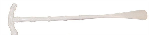 T-Handled Shoehorn, White