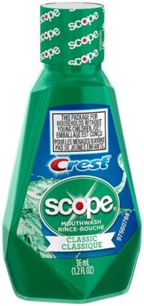 Mouthwash Crest Scope Classic Original Mint Flavor