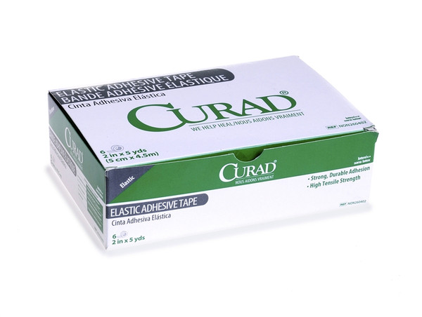 Curad Elastic Adhesive Bandage, White