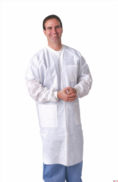 SMS Lab Coats with Knit Collar & Cuffs