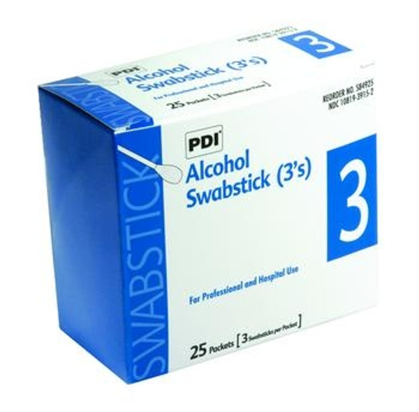 pdi alcohol swabsticks - 3's