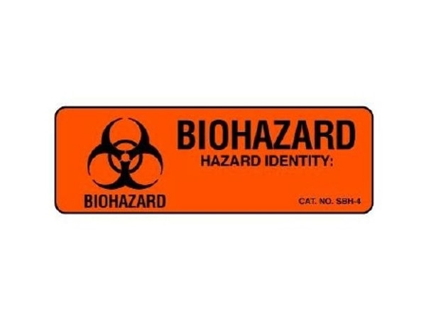 Shamrock Scientific Chemical Hazard Label