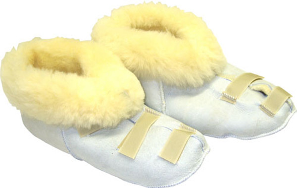 Sheepskin Medical Slippers Open Toe