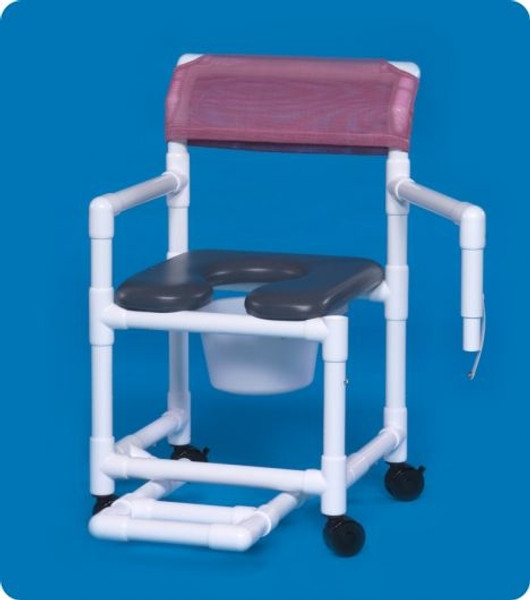 Standard Line Open Front Soft Seat Shower Chair Commodes - VLOF17PFRLSA