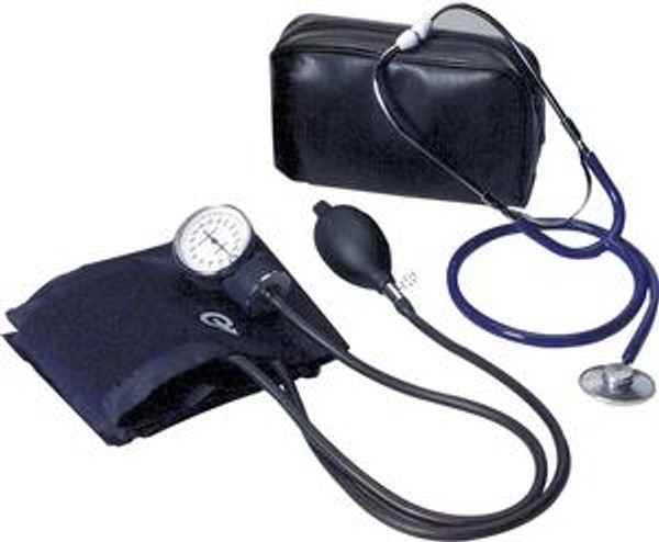 Self Monitoring Home Blood Pressure Kit with Unattached Stethoscope