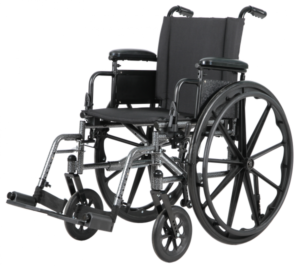 K3 LIGHTWEIGHT WHEELCHAIR, 18" WITH ELEVATING LEGRESTS