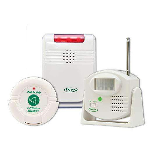 Smart Caregiver 433NCMS-SYS Economy Cordless Exit Alarm with 1 Nurse Call Button - Motion Sensor and AC adapter