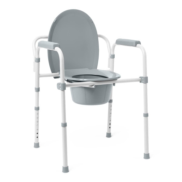 Medline 3-in-1 Elongated Folding Commode