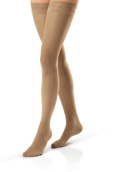 Compression Stockings JOBST Relief Thigh High Beige Closed Toe