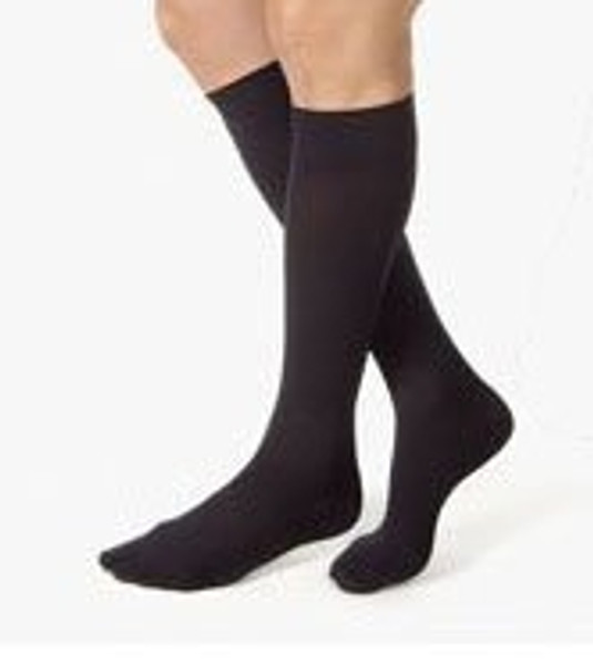 Compression Stockings Jobst Knee High Black Closed Toe