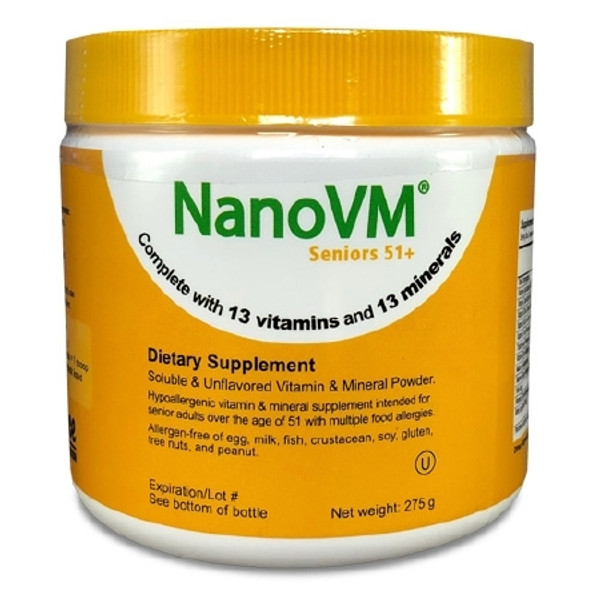 Oral Supplement NanoVM Seniors 51+ 245 Gram Jar Powder