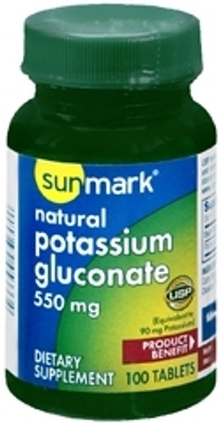sunmark Potassium Gluconate Tablets