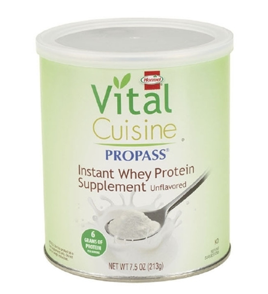 Oral Protein Supplement Vital Cuisine ProPass Whey Protein Unflavored 7.5 Oz. Can Powder