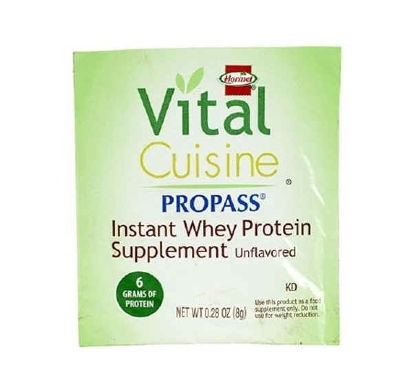 Oral Protein Supplement Vital Cuisine ProPass Whey Protein Unflavored 0.28 Oz. Individual Packet Powder