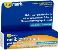 sunmark Antibiotic Cream Plus Pain Relief