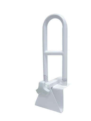 Drive Medical Parallel Bathtub Grab Bar Safety Rail, White