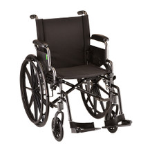 18 Inch Lightweight Wheelchair w Desk Arms  Footrests