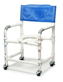 Lumex PVC KnockDown Shower Commode Chair