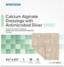 Mckesson Calcium Alginate Dressing With Antimicrobial Silver 4 14 x 4 14