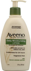 Aveeno Moisturizer 12 oz Pump Bottle Unscented Lotion