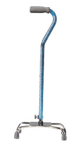 Large Base Quad Cane with Foam Rubber Hand Grip